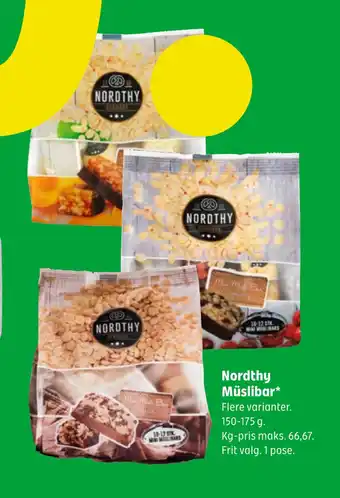 Coop 365 Nordthy müslibar tilbud