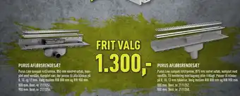 Purus afløbsrendesæt