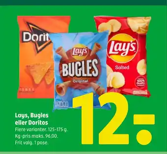 Coop 365 Lays, bugles eller doritos tilbud