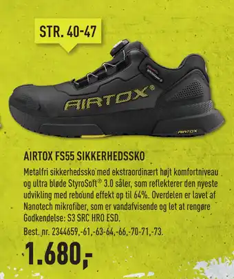Johannes Fog Airtox fs55 sikkerhedssko tilbud
