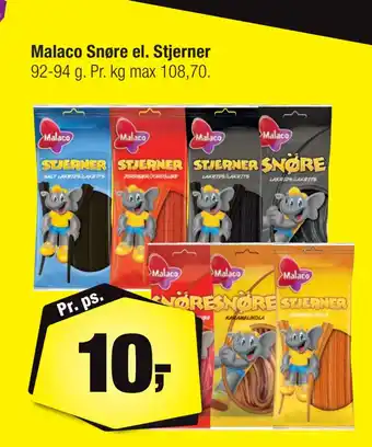 Calle Malaco snøre el. stjerner tilbud