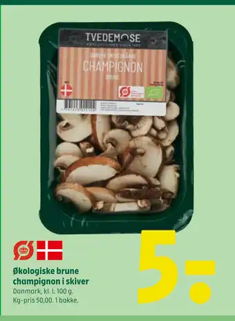 Coop 365 Økologiske brune champignon i skiver tilbud