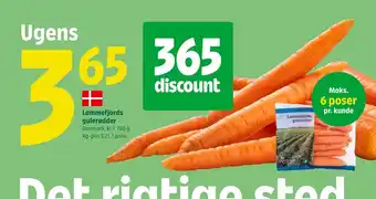 Coop 365 Lammefjords gulerødder tilbud