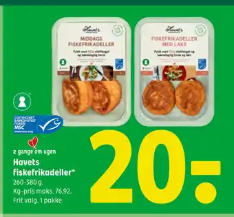 Coop 365 Havets fiskefrikadeller tilbud