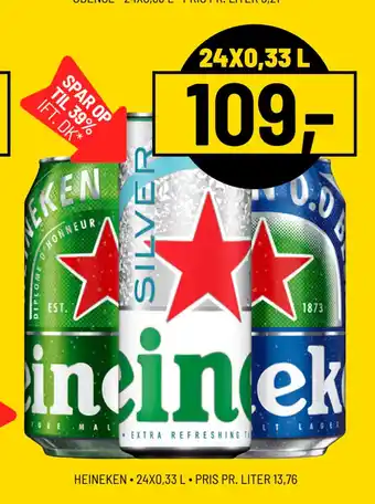 Priss Heineken tilbud