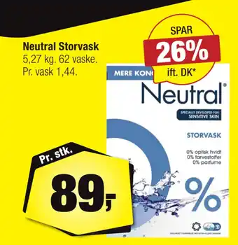 Calle Neutral storvask tilbud