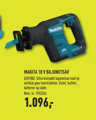 Johannes Fog Makita 18 v bajonetsav tilbud