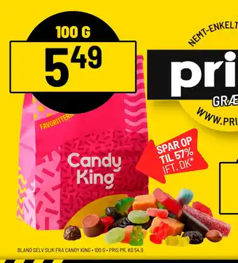 Bland selv slik fra candy king