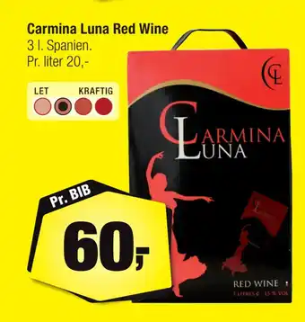 Carmina luna red wine