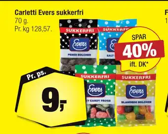 Calle Carletti evers sukkerfri tilbud
