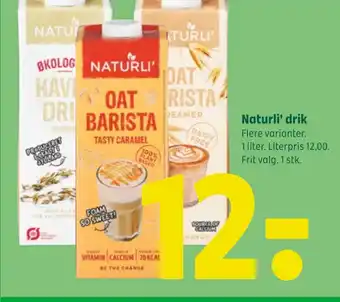 Coop 365 Naturli' drik tilbud