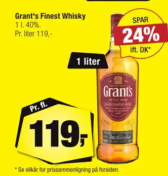 Calle Grant's finest whisky tilbud