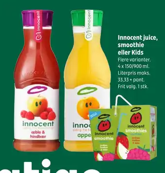 Coop 365 Innocent juice, smoothie eller kids tilbud