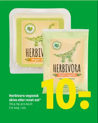 Coop 365 Herbivora vegansk skive eller revet ost tilbud