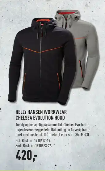 Johannes Fog Helly hansen workwear chelsea evolution hood tilbud