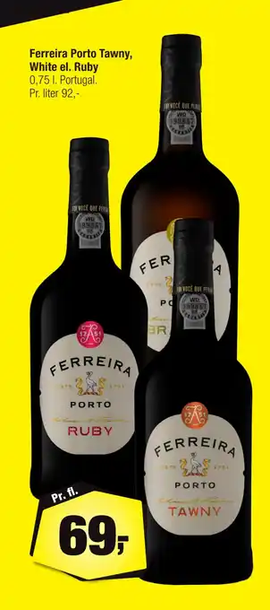Calle Ferreira porto tawny, white el. ruby tilbud