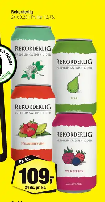 Calle Rekorderlig tilbud