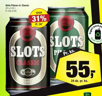 Calle Slots pilsner el. classic tilbud