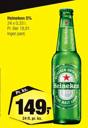 Calle Heineken 5% tilbud