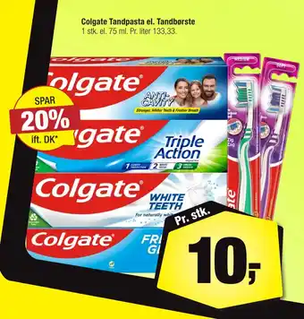 Calle Colgate tandpasta el. tandbørste tilbud