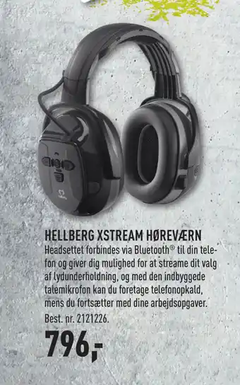 Johannes Fog Hellberg xstream høreværn tilbud