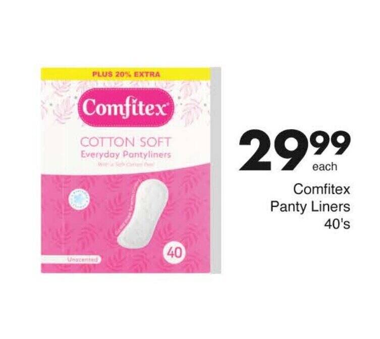 Comfitex Panty Liners 40's tilbud hos Kaufland
