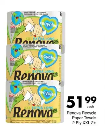 Kaufland Renova Recycle Paper Towels 2 Ply XXL 2's tilbud