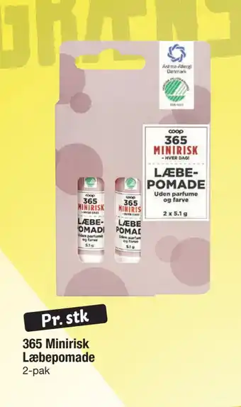 Fakta Tyskland 365 minirisk læbepomade tilbud
