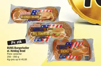 Fakta Tyskland Buns burgerboller el. hotdog brød tilbud