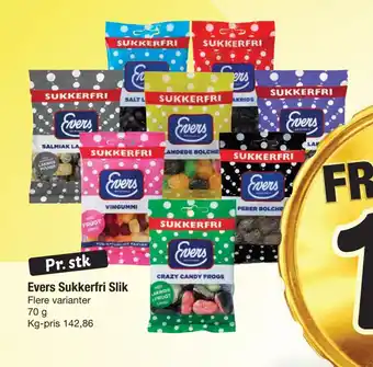 Fakta Tyskland Evers sukkerfri slik tilbud