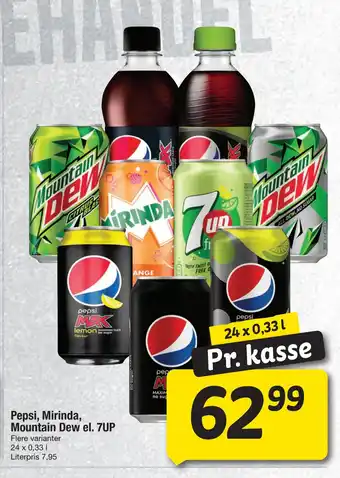 Fakta Tyskland Pepsi, mirinda, mountain dew el. 7up tilbud