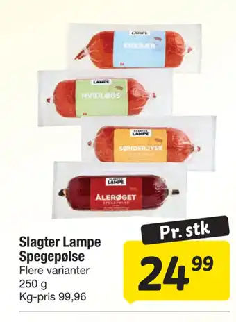 Fakta Tyskland Slagter lampe spegepølse tilbud