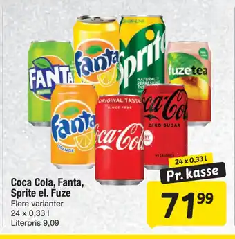 Fakta Tyskland Coca cola, fanta, sprite el. fuze tilbud