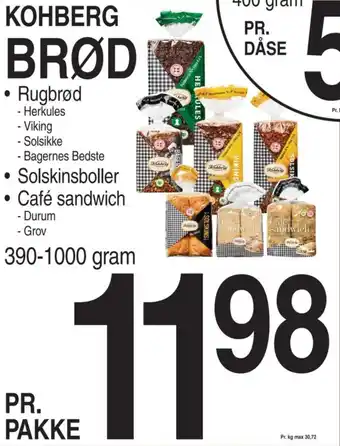 ABC Lavpris KOHBERG BRØD tilbud