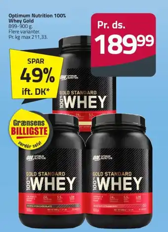 Fleggaard Optimum Nutrition 100% Whey Gold tilbud