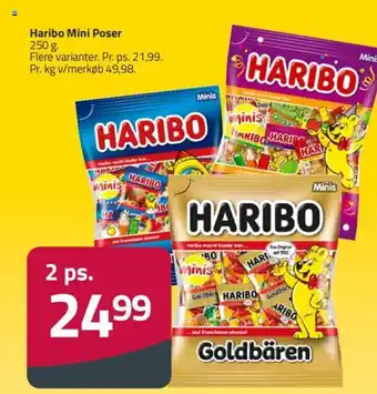 Fleggaard Haribo Mini Poser 250 g. tilbud