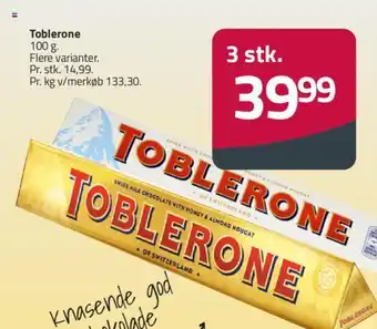 Fleggaard Toblerone 100 g. tilbud