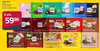 Fleggaard Ritter Sport 100 g. tilbud