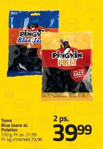 Fleggaard Toms Blue Jeans el. Poletter tilbud