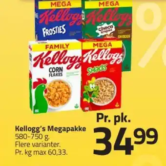 Fleggaard Kellogg's Megapakke tilbud