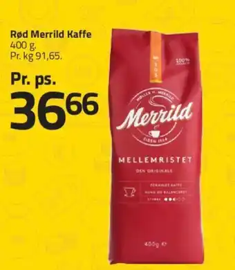 Fleggaard Rød Merrild Kaffe 400 g tilbud