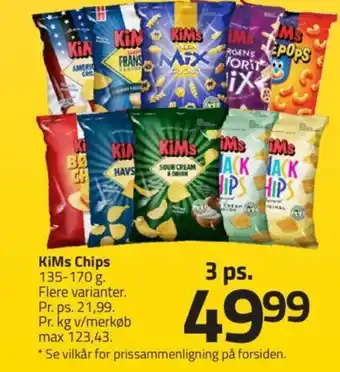 Fleggaard KiMs Chips 135-170 g. tilbud