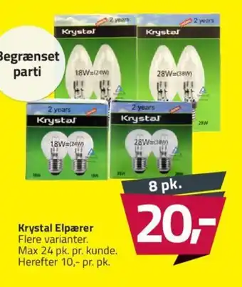Fleggaard Krystal Elpærer tilbud