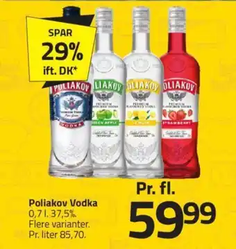 Fleggaard Poliakov Vodka tilbud