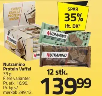 Fleggaard Nutramino Protein Vaffel tilbud