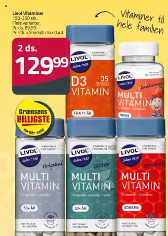 Fleggaard Livol Vitaminer tilbud