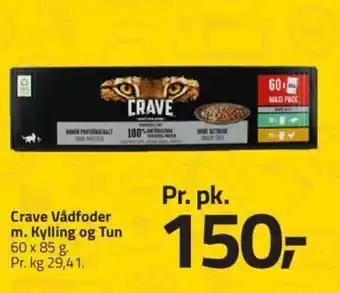 Crave Vådfoder m. Kylling og Tun