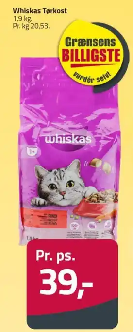 Fleggaard Whiskas Tørkost 1,9 kg. tilbud