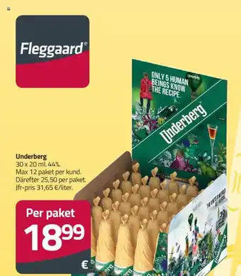 Fleggaard Underberg 30 x 20 ml. tilbud