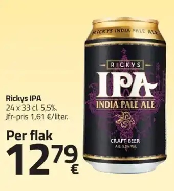 Fleggaard Rickys IPA 24 x 33 cl. tilbud